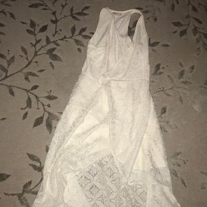 Long white formal dress from Abercrombie & Fitch